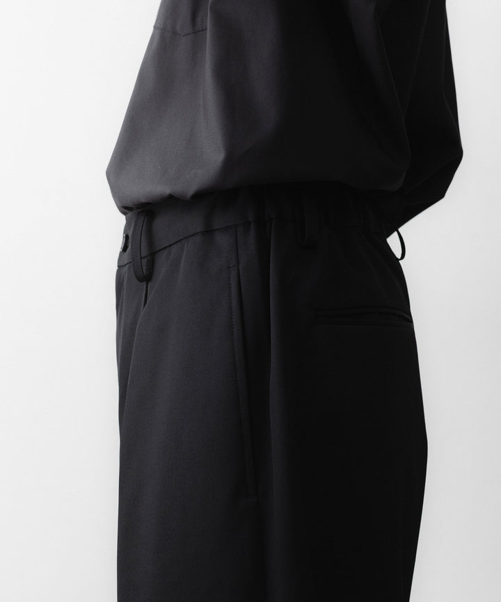 ssstein(シュタイン)のEASY WIDE TROUSERS - BLACKの公式通販サイトsession福岡セレクトショップ