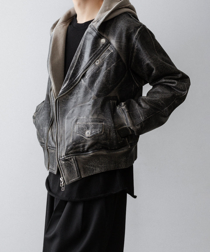 SUBLATIONS サブレーションズのCRACKING COATED RIDERS PARKAのSAND BEIGE BASE公式通販サイトsession福岡セレクトショップ