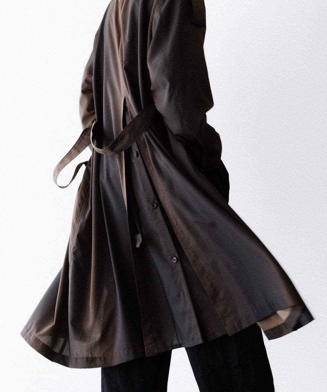 SUBLATIONS-サブレーションズのKIVULI PRINT LIGHT WEIGHT COATのDARK BROWN公式通販サイトsession福岡セレクトショップ