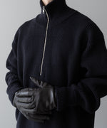 画像をギャラリービューアに読み込む, ssstein(シュタイン)の24AWコレクション OVERSIZED DRIVERS KNIT HALF ZIP PULLOVER - DARK NAVY 公式通販サイトsession福岡セレクトショップ
