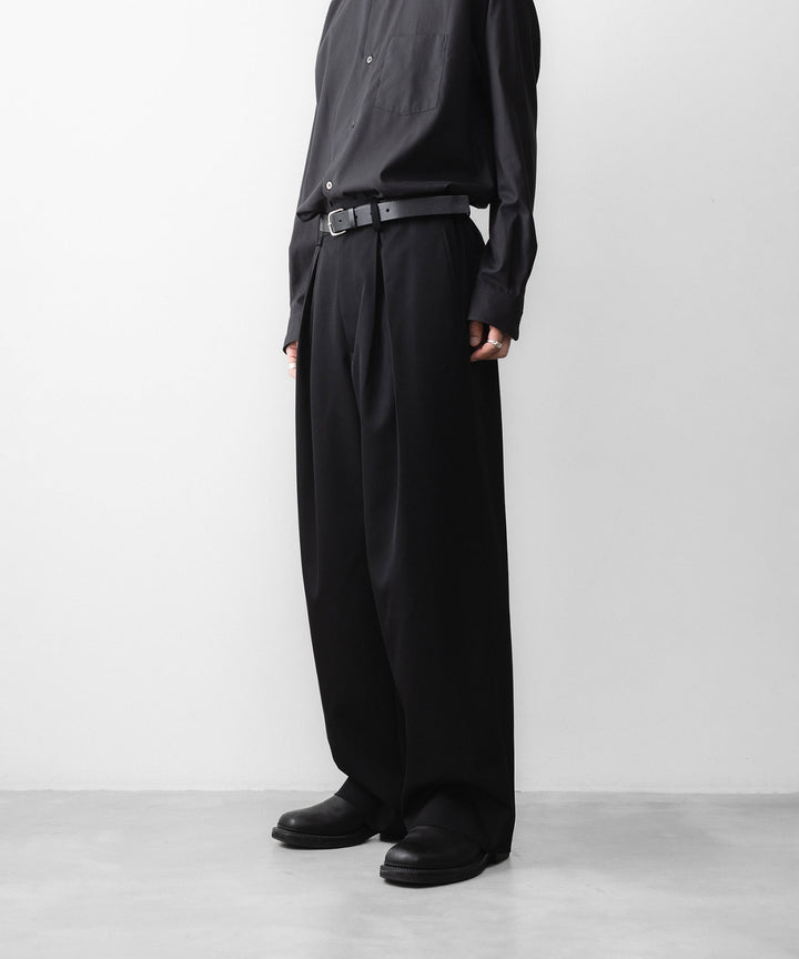 ssstein(シュタイン)のEASY WIDE TROUSERS - BLACKの公式通販サイトsession福岡セレクトショップ