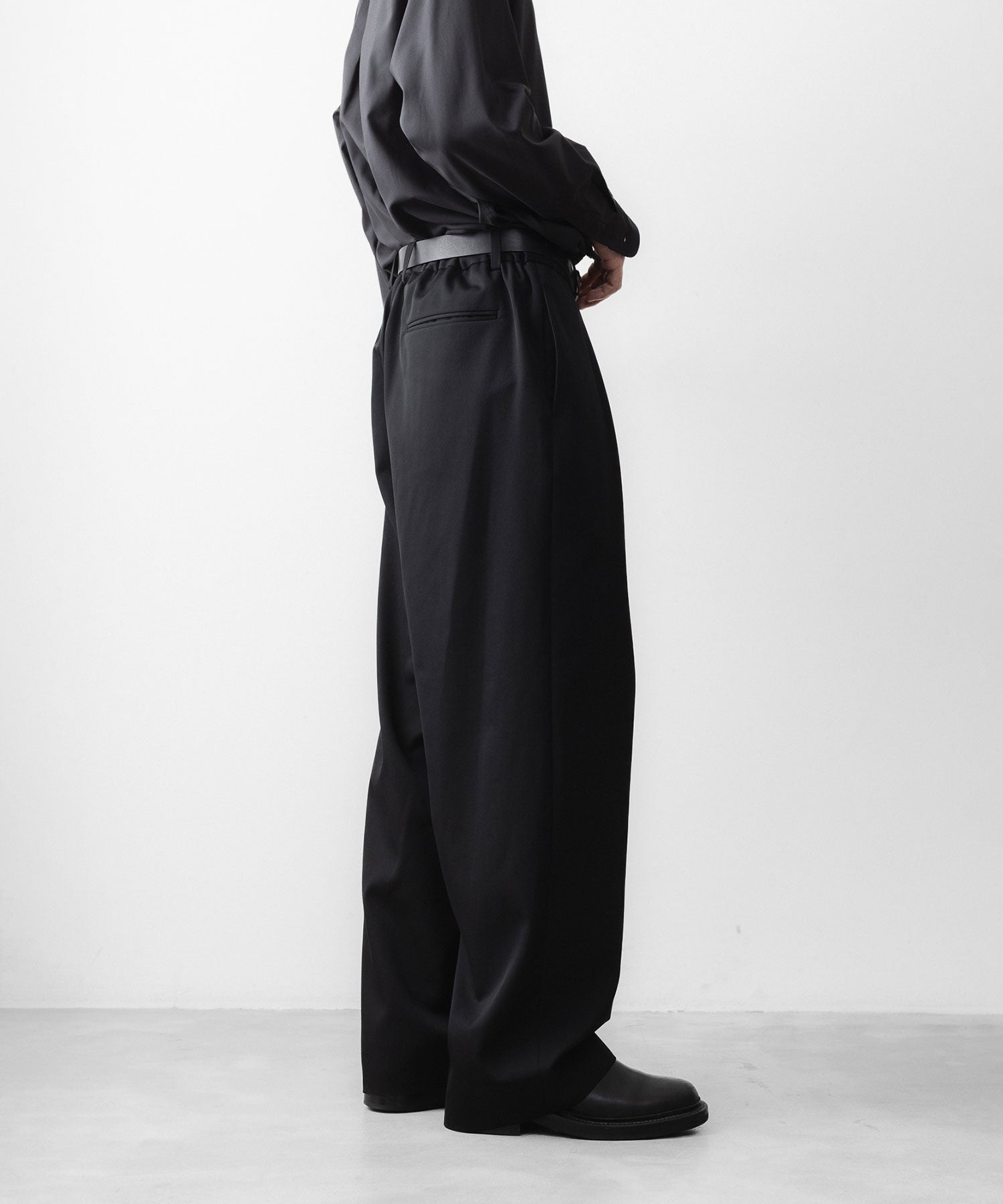 ssstein / シュタイン】EASY WIDE TROUSERS - BLACK | 公式通販サイト