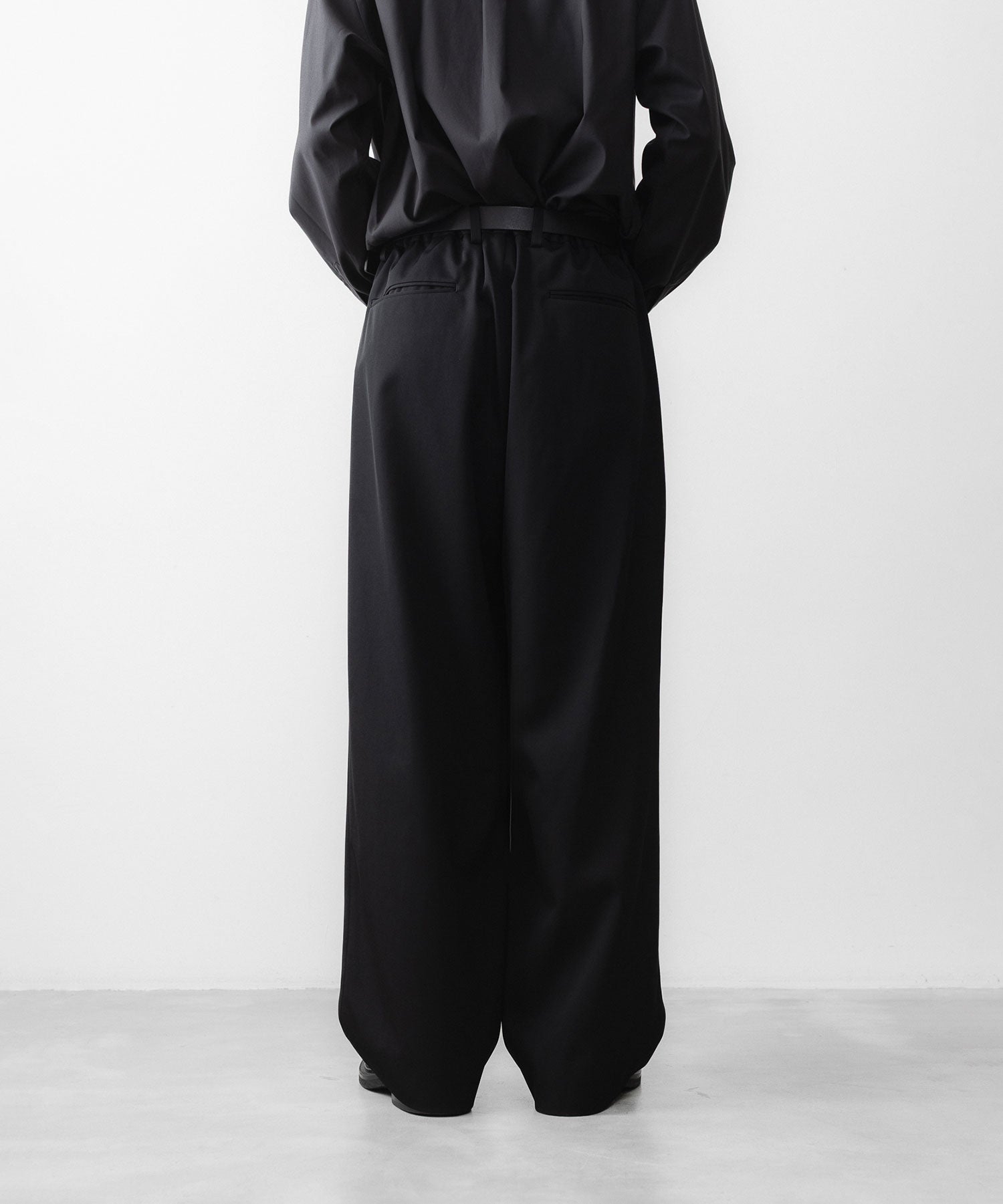 ssstein / シュタイン】EASY WIDE TROUSERS - BLACK | 公式通販サイト