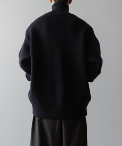 ssstein(シュタイン)の24AWコレクション OVERSIZED DRIVERS KNIT HALF ZIP PULLOVER - DARK NAVY 公式通販サイトsession福岡セレクトショップ