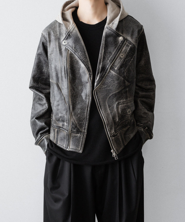 SUBLATIONS サブレーションズのCRACKING COATED RIDERS PARKAのSAND BEIGE BASE公式通販サイトsession福岡セレクトショップ