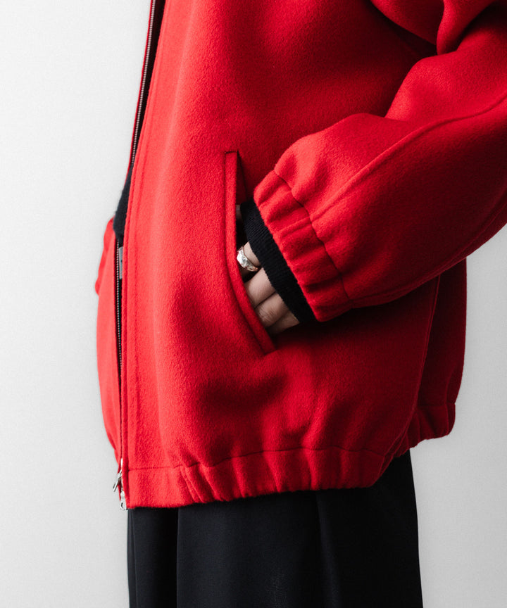 ssstein(シュタイン)のW/CA DOUBLE FACE CLOTH ZIP JACKET - REDの公式通販サイトsession福岡セレクトショップ