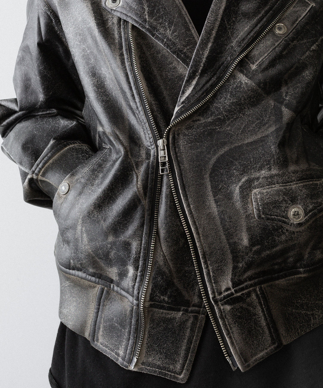 SUBLATIONS サブレーションズのCRACKING COATED RIDERS PARKAのSAND BEIGE BASE公式通販サイトsession福岡セレクトショップ