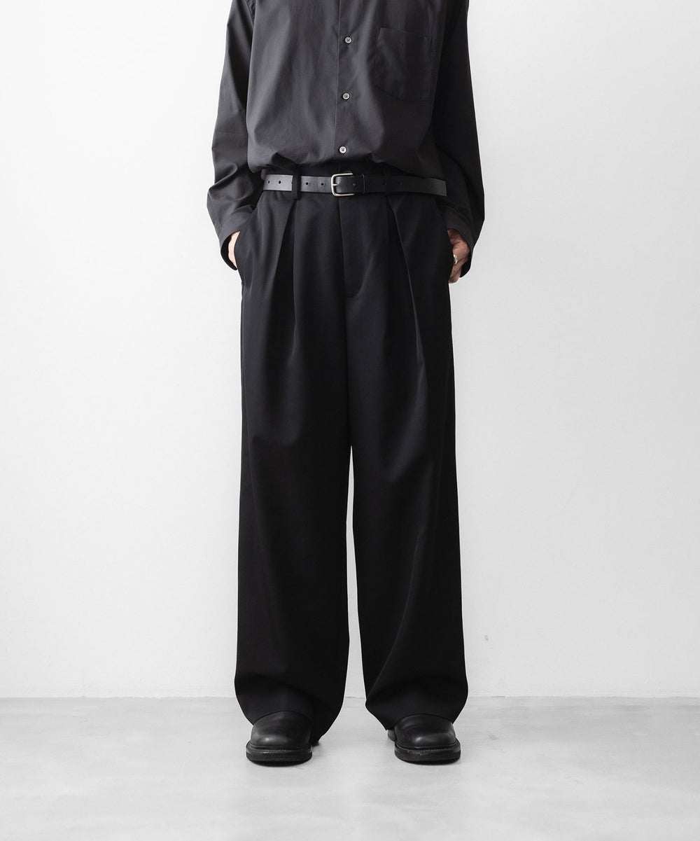 ssstein(シュタイン)のEASY WIDE TROUSERS - BLACKの公式通販サイトsession福岡セレクトショップ