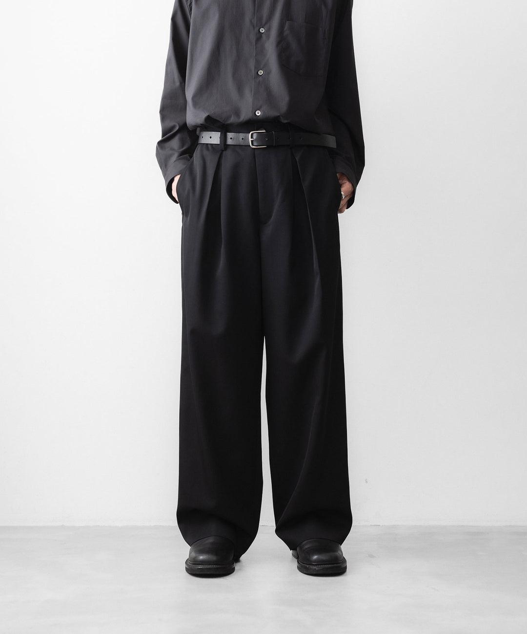 ssstein(シュタイン)のEASY WIDE TROUSERS - BLACKの公式通販サイトsession福岡セレクトショップ