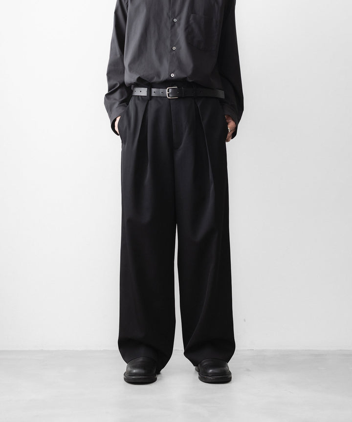 ssstein(シュタイン)のEASY WIDE TROUSERS - BLACKの公式通販サイトsession福岡セレクトショップ