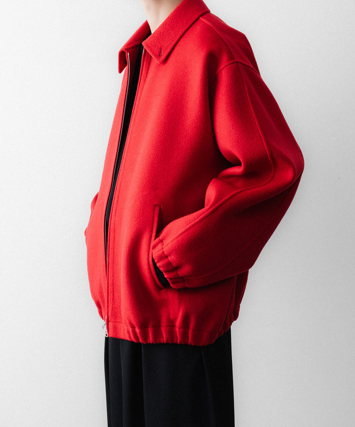 ssstein(シュタイン)のW/CA DOUBLE FACE CLOTH ZIP JACKET - REDの公式通販サイトsession福岡セレクトショップ