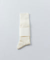 【KANEMASA PHIL.】10G WOOL SILKY SOCKS - WHITE