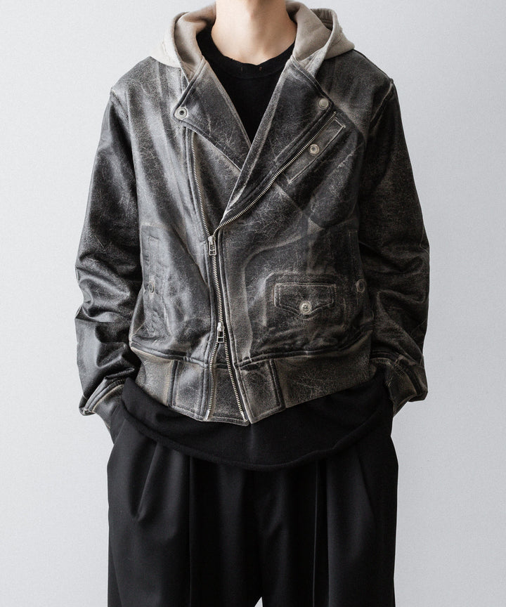 SUBLATIONS サブレーションズのCRACKING COATED RIDERS PARKAのSAND BEIGE BASE公式通販サイトsession福岡セレクトショップ
