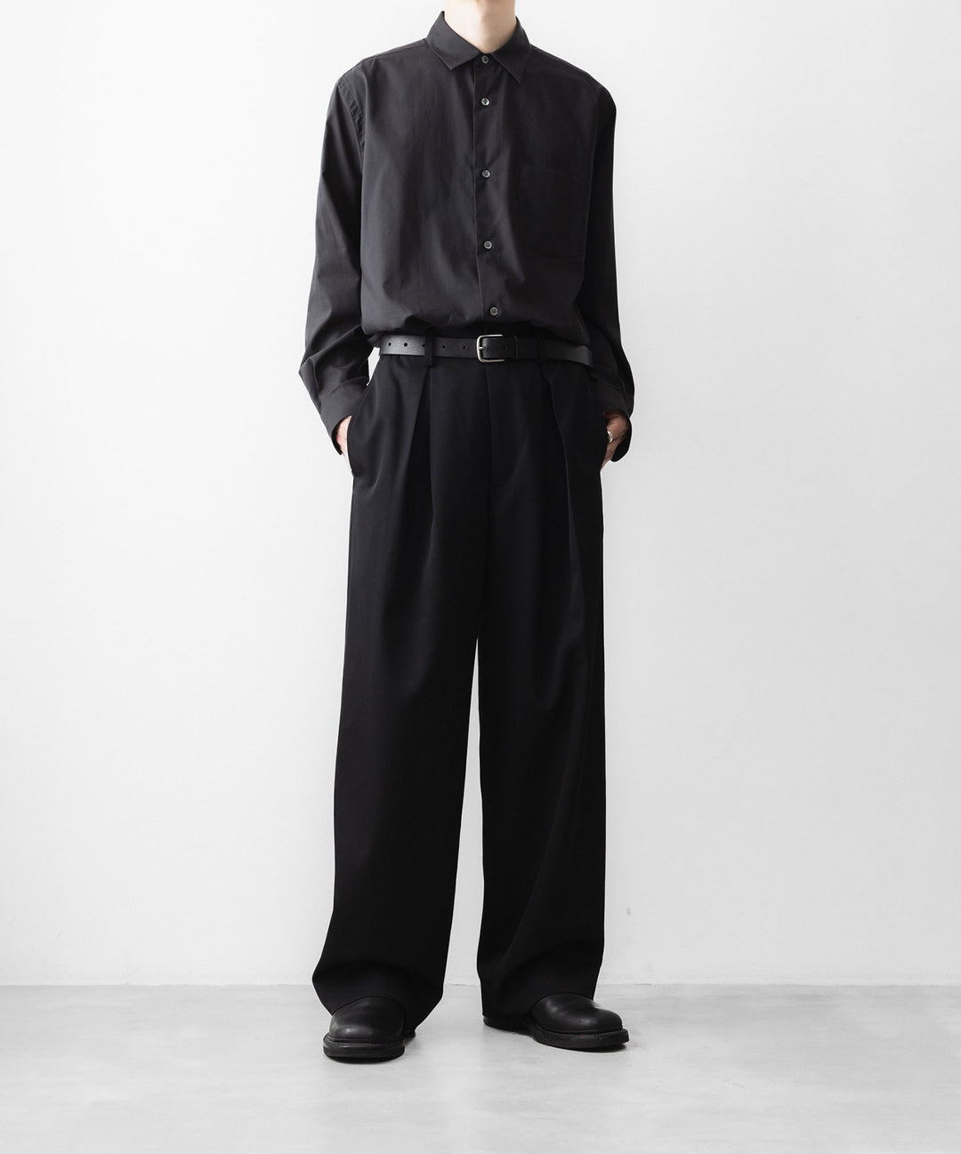 ssstein(シュタイン)のEASY WIDE TROUSERS - BLACKの公式通販サイトsession福岡セレクトショップ