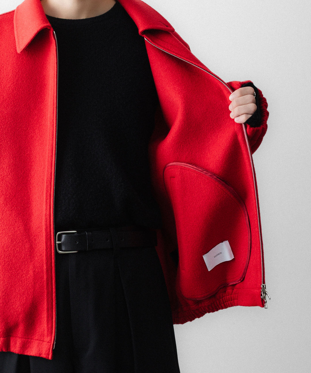 ssstein(シュタイン)のW/CA DOUBLE FACE CLOTH ZIP JACKET - REDの公式通販サイトsession福岡セレクトショップ