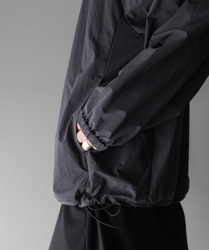 【stein】ssstein シュタインのWINDPROOF NYLON HALF ZIP PULLOVERのDARK GREY KHAKI 公式通販サイトsession福岡セレクトショップ