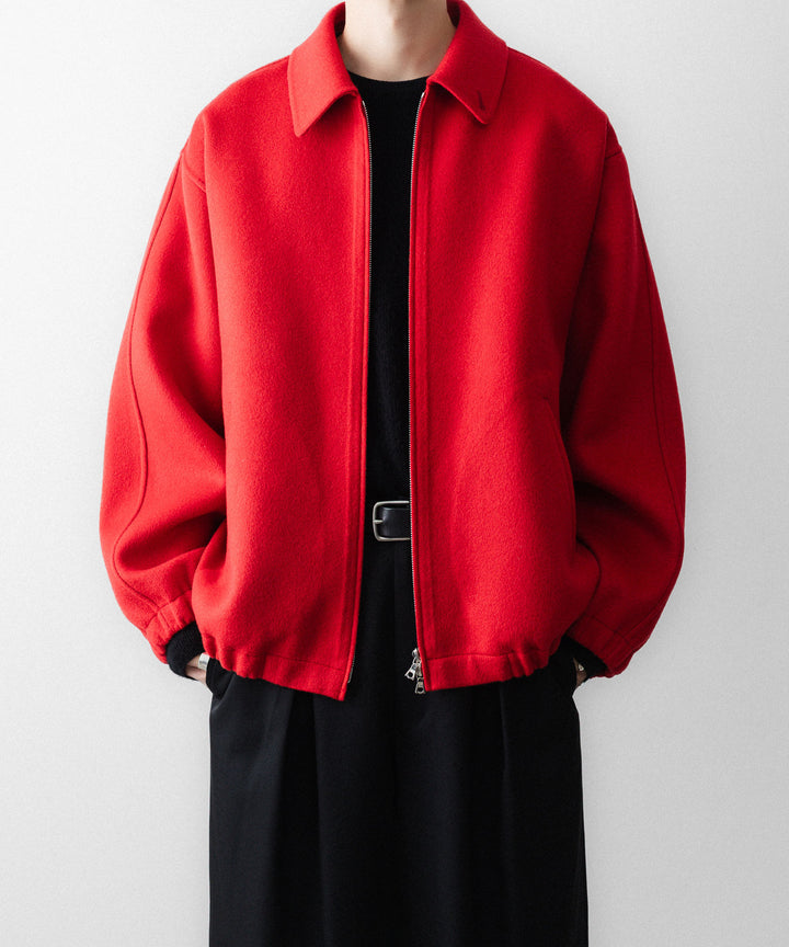 ssstein(シュタイン)のW/CA DOUBLE FACE CLOTH ZIP JACKET - REDの公式通販サイトsession福岡セレクトショップ