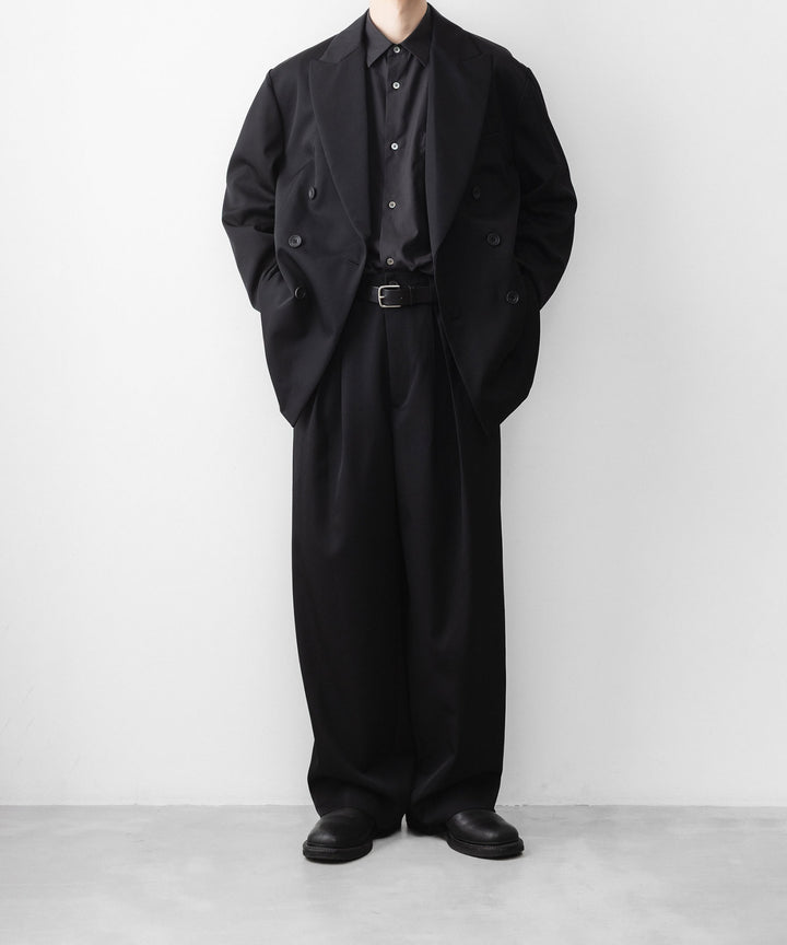 ssstein(シュタイン)のEASY WIDE TROUSERS - BLACKの公式通販サイトsession福岡セレクトショップ