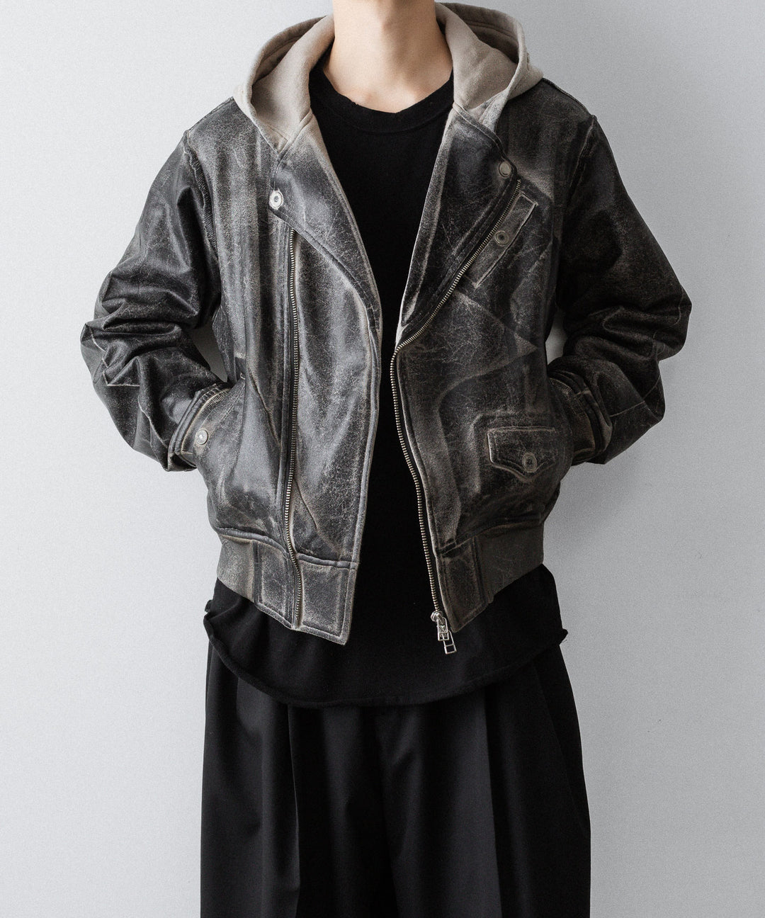 SUBLATIONS サブレーションズのCRACKING COATED RIDERS PARKAのSAND BEIGE BASE公式通販サイトsession福岡セレクトショップ