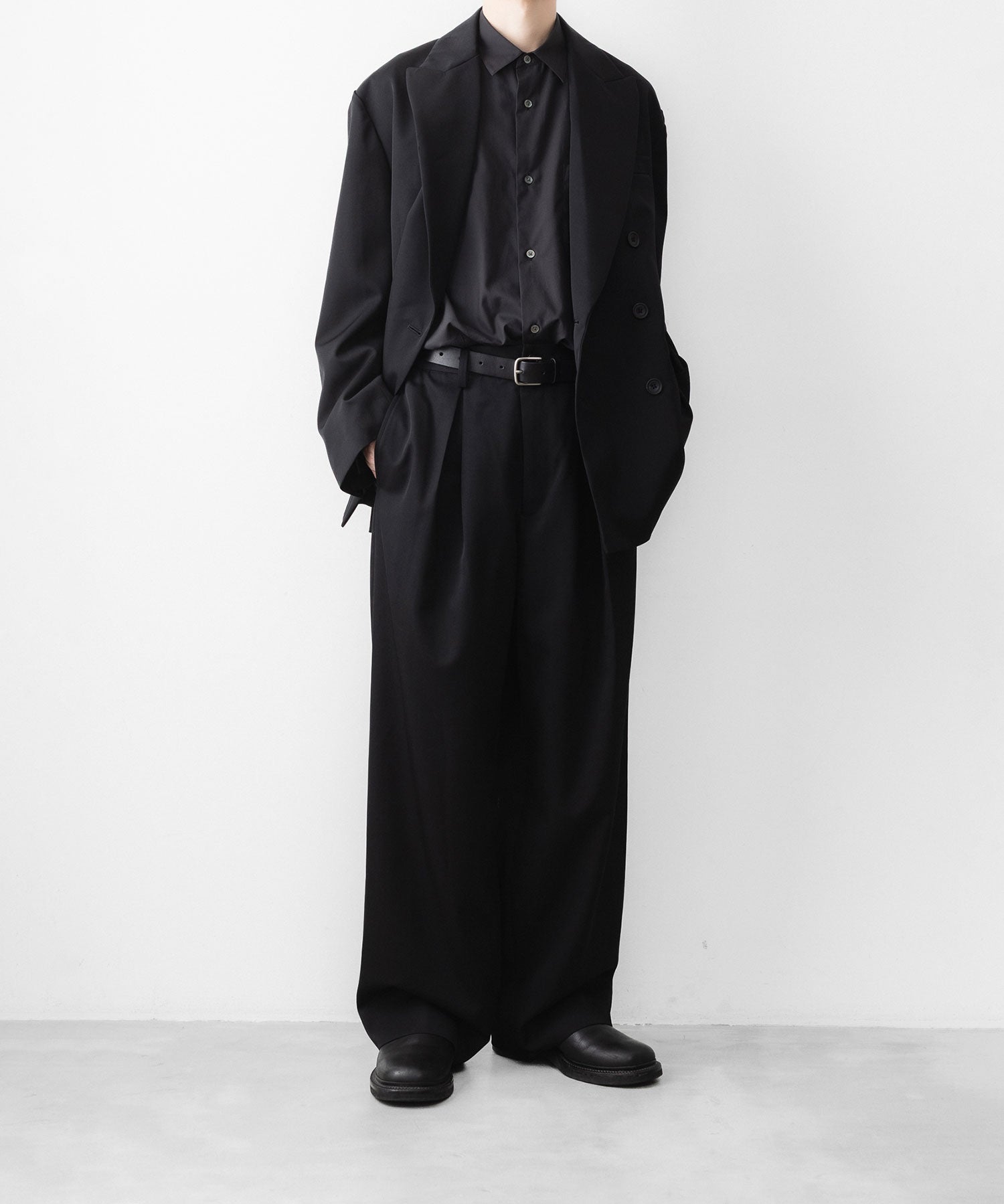 ssstein / シュタイン】EASY WIDE TROUSERS - BLACK | 公式通販サイト