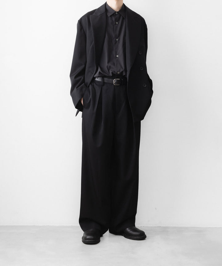 ssstein(シュタイン)のEASY WIDE TROUSERS - BLACKの公式通販サイトsession福岡セレクトショップ