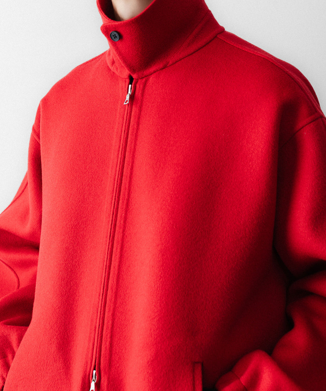 ssstein(シュタイン)のW/CA DOUBLE FACE CLOTH ZIP JACKET - REDの公式通販サイトsession福岡セレクトショップ