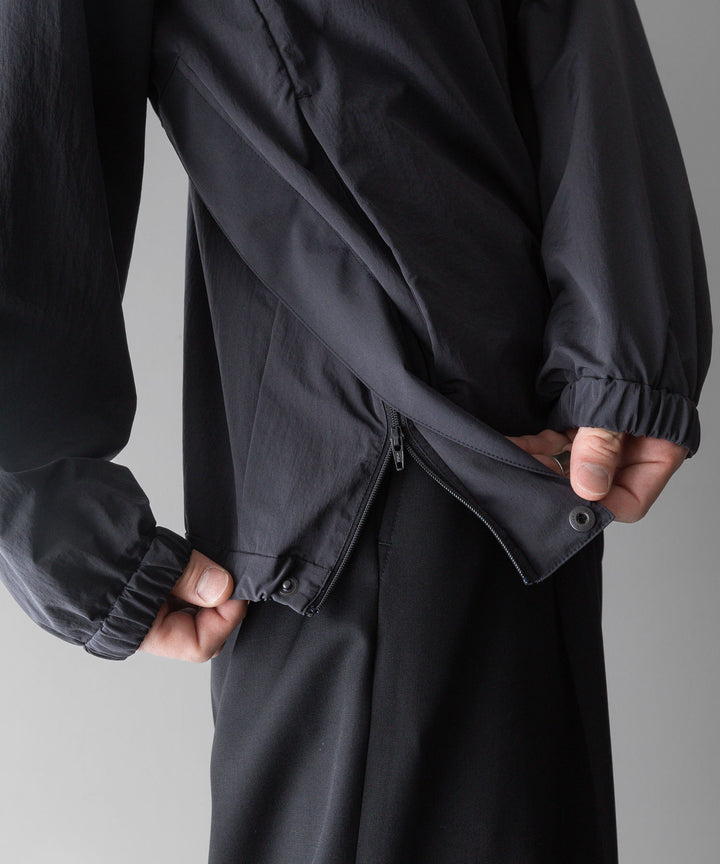 【stein】ssstein シュタインのWINDPROOF NYLON HALF ZIP PULLOVERのDARK GREY KHAKI 公式通販サイトsession福岡セレクトショップ