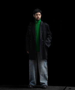 ssstein(シュタイン)のW/SI SATIN PEAK LAPEL SHORT COAT - BLACKの公式通販サイトsession福岡セレクトショップ