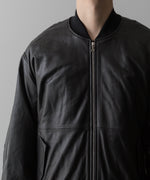 画像をギャラリービューアに読み込む, ssstein(シュタイン)の24AWコレクション LEATHER FLIGHT JACKET - DARK CHARCOAL 公式通販サイトsession福岡セレクトショップ
