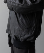 画像をギャラリービューアに読み込む, ssstein(シュタイン)の24AWコレクション LEATHER FLIGHT JACKET - DARK CHARCOAL 公式通販サイトsession福岡セレクトショップ
