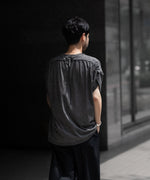 画像をギャラリービューアに読み込む, 【 VEIN 】100/3 SUEDE JERSEY COLD DYED VESSEL S/S TEE - GRAY

