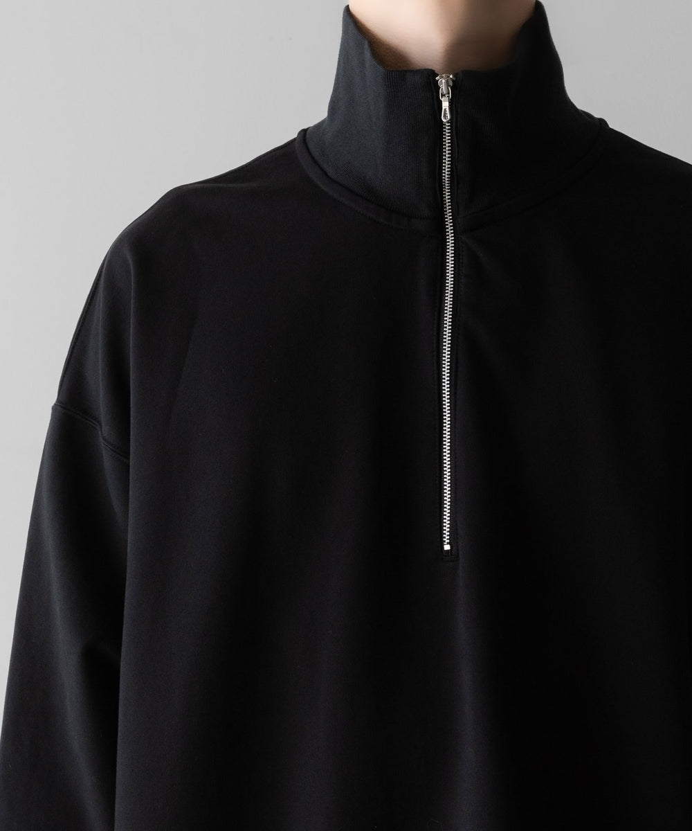 KANEMASA PHIL. カネマサフィルの36G SUPER FINE GAUGE HALF ZIP PULLOVER - BLACKの公式通販サイトsession福岡セレクトショップ 