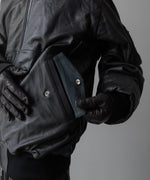 画像をギャラリービューアに読み込む, ssstein(シュタイン)の24AWコレクション LEATHER FLIGHT JACKET - DARK CHARCOAL 公式通販サイトsession福岡セレクトショップ
