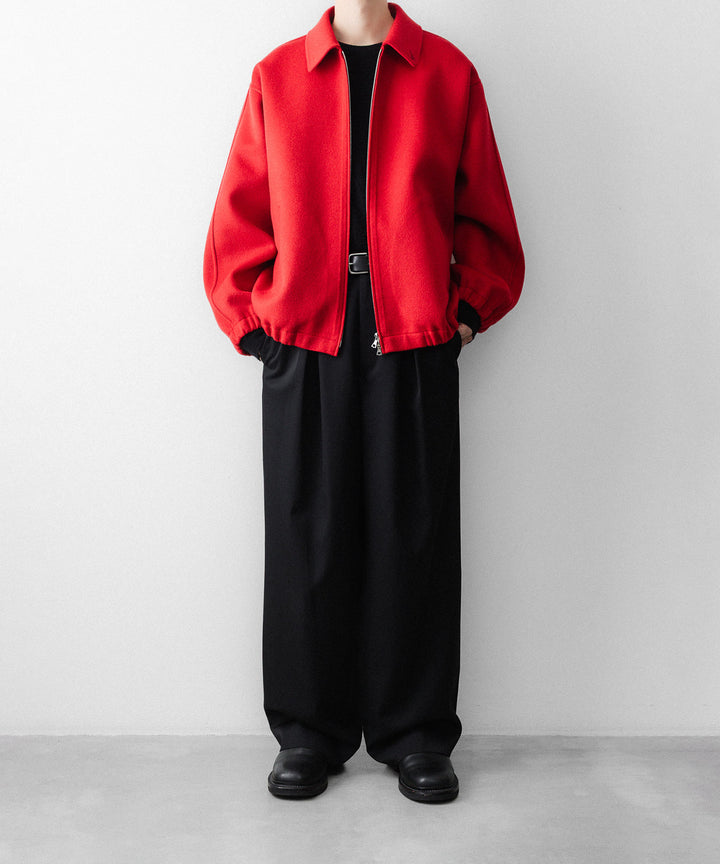 ssstein(シュタイン)のW/CA DOUBLE FACE CLOTH ZIP JACKET - REDの公式通販サイトsession福岡セレクトショップ