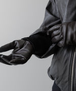 画像をギャラリービューアに読み込む, ssstein(シュタイン)の24AWコレクション LEATHER FLIGHT JACKET - DARK CHARCOAL 公式通販サイトsession福岡セレクトショップ
