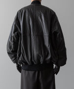 画像をギャラリービューアに読み込む, ssstein(シュタイン)の24AWコレクション LEATHER FLIGHT JACKET - DARK CHARCOAL 公式通販サイトsession福岡セレクトショップ
