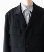 画像をギャラリービューアに読み込む, UJOH((ウジョー)のULSTER COLLAR SHORT JKT - BLACKの公式通販サイトsession福岡セレクトショップ
