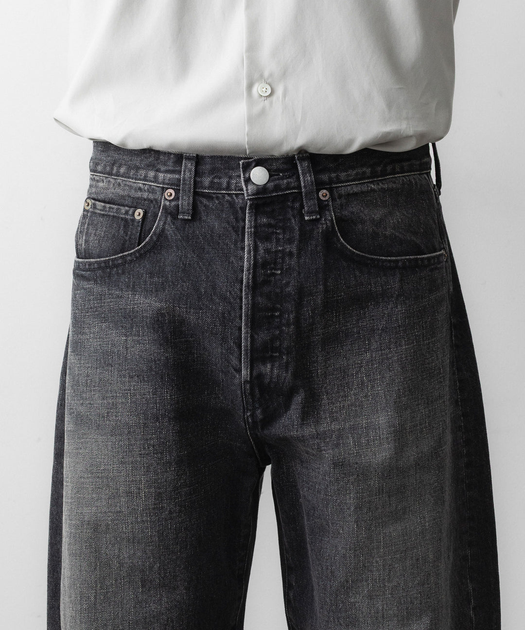 ssstein(シュタイン)のROUND DENIM PANTS - BLACKの公式通販サイトsession福岡セレクトショップ