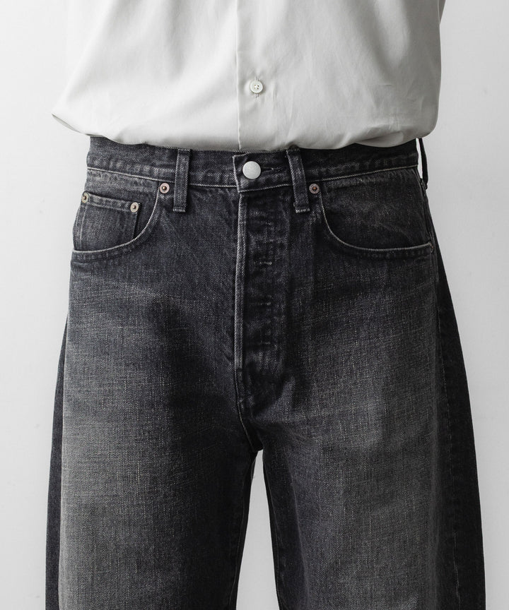 ssstein(シュタイン)のROUND DENIM PANTS - BLACKの公式通販サイトsession福岡セレクトショップ