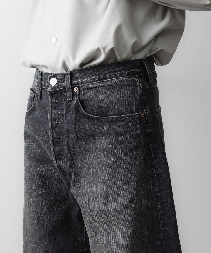 ssstein(シュタイン)のROUND DENIM PANTS - BLACKの公式通販サイトsession福岡セレクトショップ