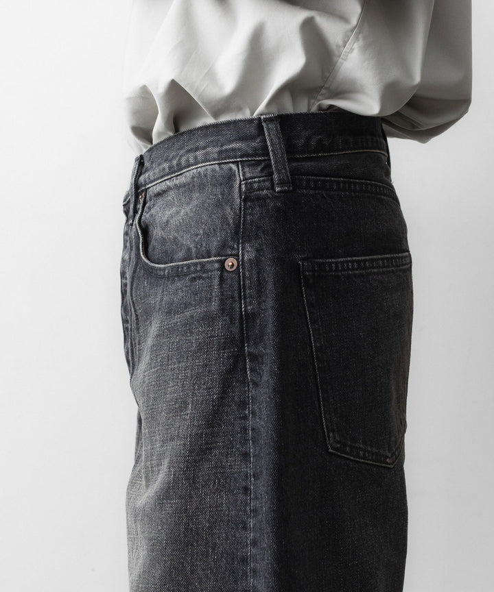 ssstein(シュタイン)のROUND DENIM PANTS - BLACKの公式通販サイトsession福岡セレクトショップ