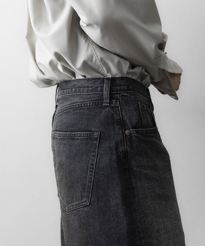 ssstein(シュタイン)のROUND DENIM PANTS - BLACKの公式通販サイトsession福岡セレクトショップ