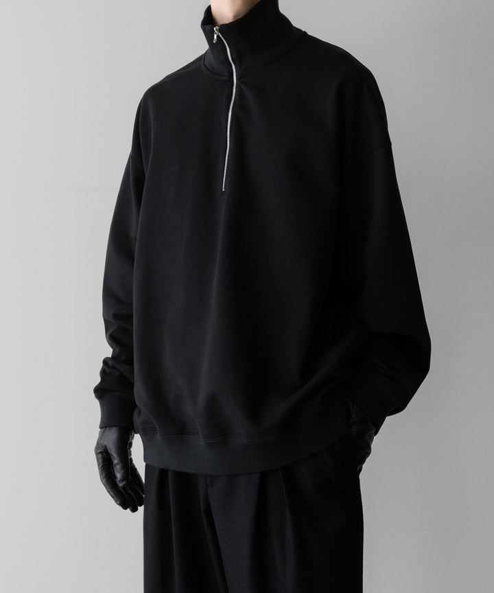 KANEMASA PHIL. カネマサフィルの36G SUPER FINE GAUGE HALF ZIP PULLOVER - BLACKの公式通販サイトsession福岡セレクトショップ 