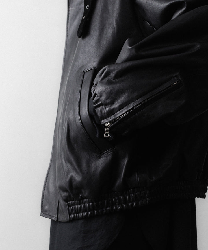 ssstein(シュタイン)のMOUTON COLLAR CALF ZIP JACKET - BLACKの公式通販サイトsession福岡セレクトショップ