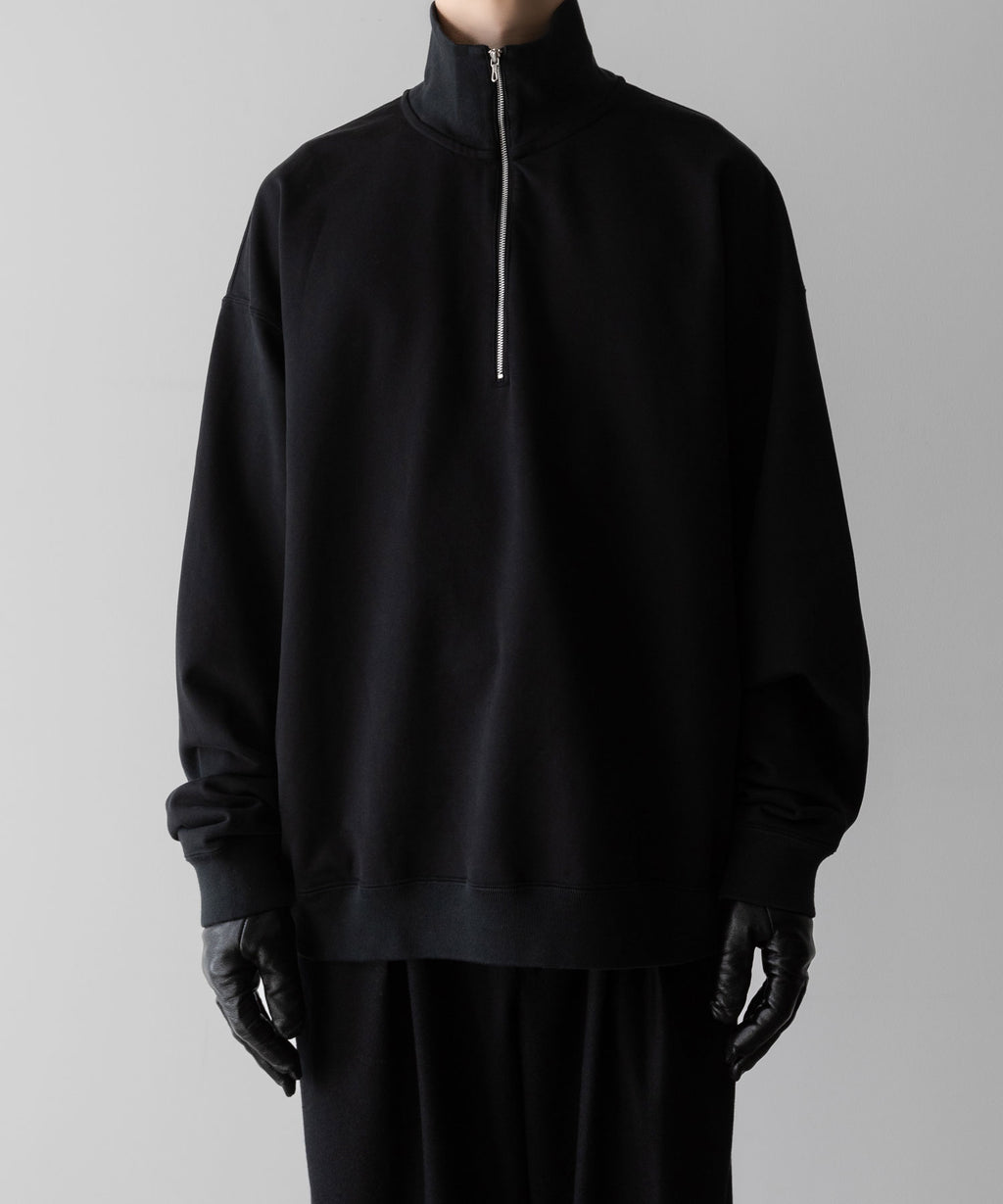 KANEMASA PHIL. カネマサフィルの36G SUPER FINE GAUGE HALF ZIP PULLOVER - BLACKの公式通販サイトsession福岡セレクトショップ 