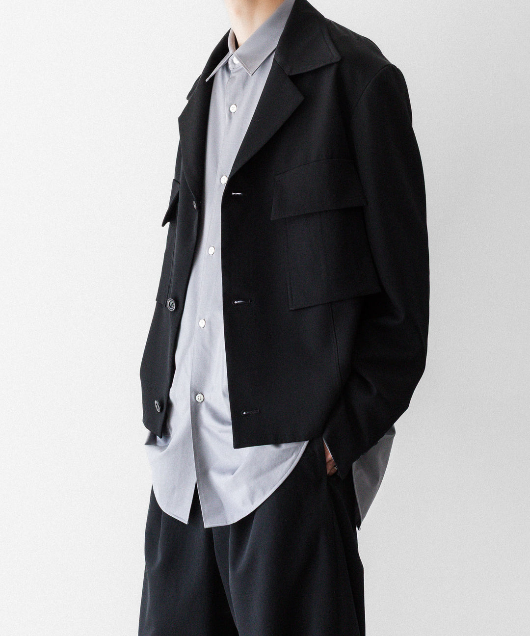 UJOH((ウジョー)のULSTER COLLAR SHORT JKT - BLACKの公式通販サイトsession福岡セレクトショップ