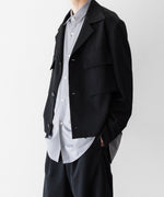 画像をギャラリービューアに読み込む, UJOH((ウジョー)のULSTER COLLAR SHORT JKT - BLACKの公式通販サイトsession福岡セレクトショップ
