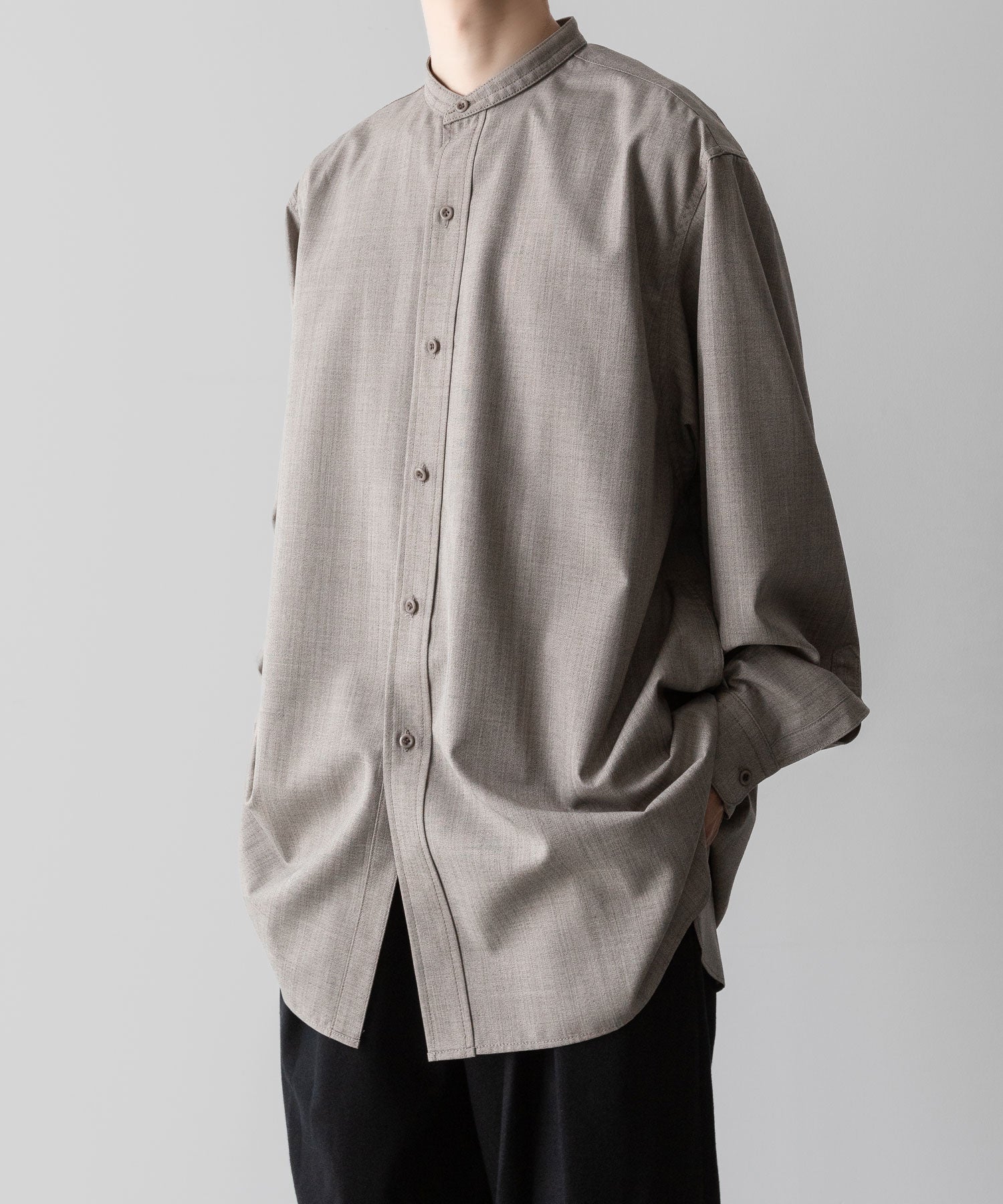  i'm here(アイムヒアー)のUN(I)FORM : 50's GRANDPA SHIRT - L.BEIGEの公式通販サイトsession福岡セレクトショップ