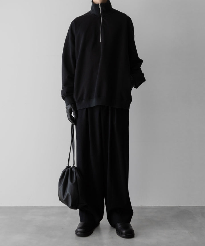 KANEMASA PHIL. カネマサフィルの36G SUPER FINE GAUGE HALF ZIP PULLOVER - BLACKの公式通販サイトsession福岡セレクトショップ 
