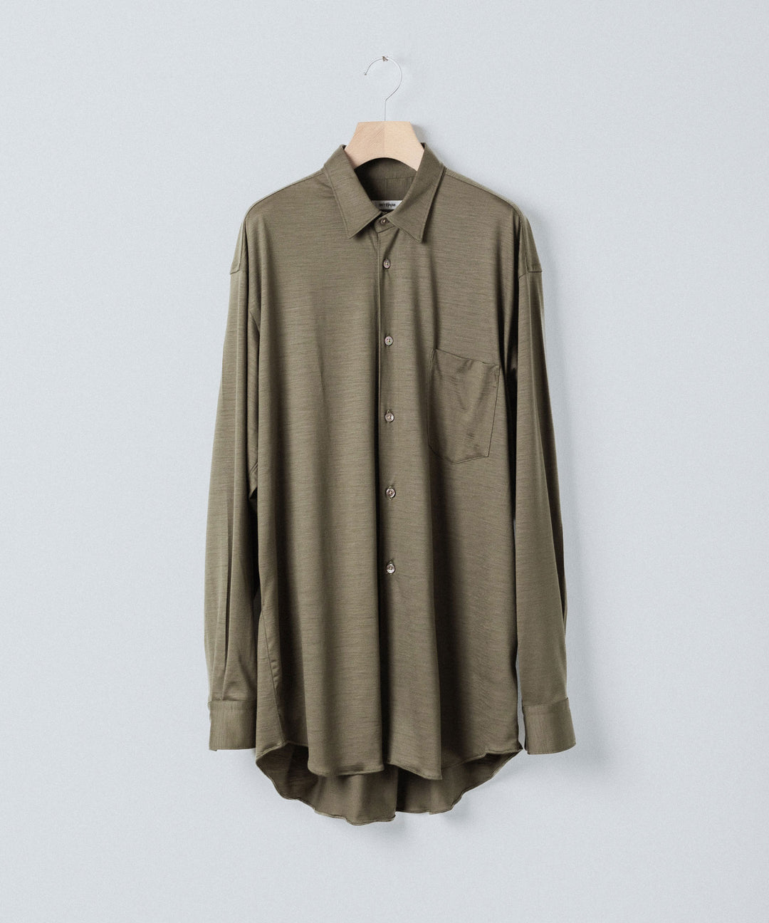 INTÉRIM インテリムのEXTRA FINE MERINO WOOL JERSEY L/S REGULAR COLLAR SHIRTのSAGE公式通販サイトsession福岡セレクトショップ